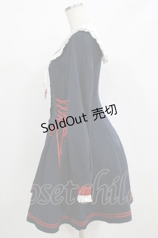 画像2: To Alice / セーラーワンピース M ネイビー H-26-02-18-018-LO-OP-NS-ZH (2)