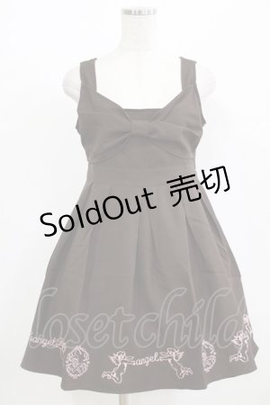 画像: Ank Rouge / 天使刺繍リボンジャンパースカート M ブラウン H-26-02-18-019-CA-OP-NS-ZH