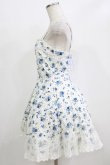 画像2: Amavel / 花柄ジャンパースカート Free オフ/ブルー H-26-02-18-022-CA-OP-NS-ZH (2)