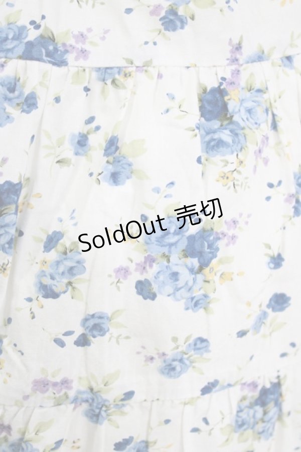 画像4: Amavel / 花柄ジャンパースカート Free オフ/ブルー H-26-02-18-022-CA-OP-NS-ZH (4)