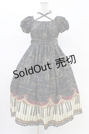 画像: Enchantlic Enchantilly / アンティークエレガンスピアノワンピース Free ブラック/ワイン H-26-02-19-1035-LO-OP-NS-ZH