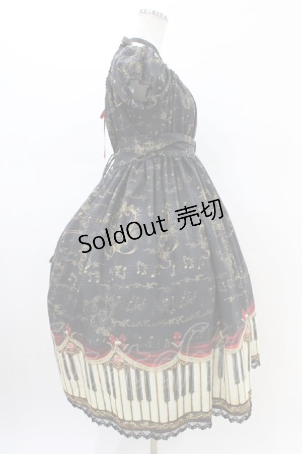 画像3: Enchantlic Enchantilly / アンティークエレガンスピアノワンピース Free ブラック/ワイン H-26-02-19-1035-LO-OP-NS-ZH (3)