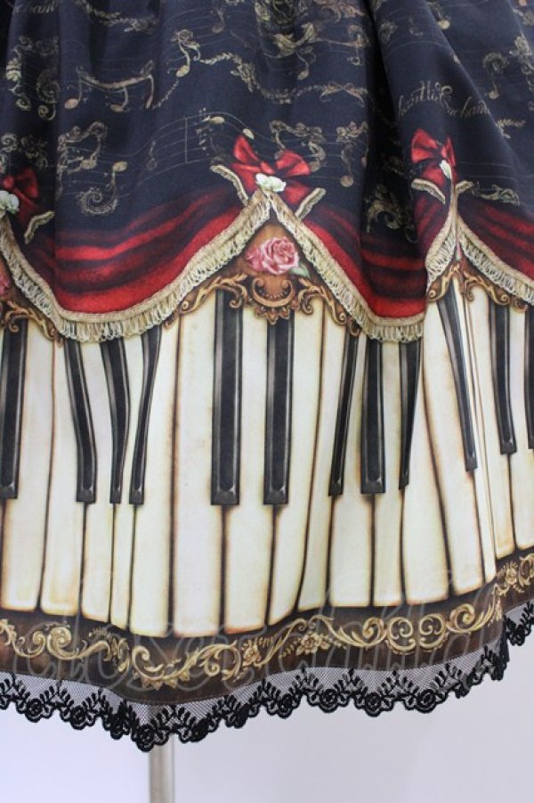 画像5: Enchantlic Enchantilly / アンティークエレガンスピアノワンピース Free ブラック/ワイン H-26-02-19-1035-LO-OP-NS-ZH (5)