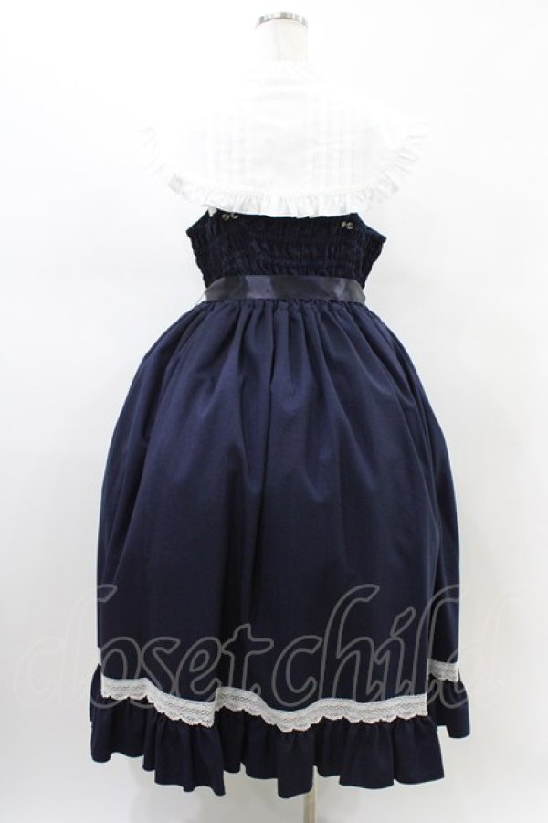 画像2: metamorphose / 【プラスサイズ】Priere〜星に祈りを〜ミディアムジャンパースカート プラスサイズ ネイビー H-26-02-19-1036-ME-OP-NS-ZH (2)