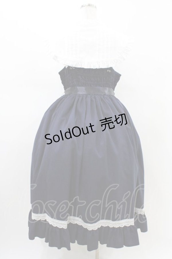 画像2: metamorphose / 【プラスサイズ】Priere〜星に祈りを〜ミディアムジャンパースカート プラスサイズ ネイビー H-26-02-19-1036-ME-OP-NS-ZH (2)