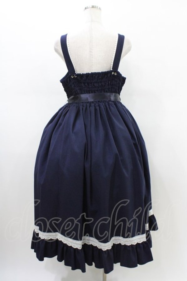 画像7: metamorphose / 【プラスサイズ】Priere〜星に祈りを〜ミディアムジャンパースカート プラスサイズ ネイビー H-26-02-19-1036-ME-OP-NS-ZH (7)