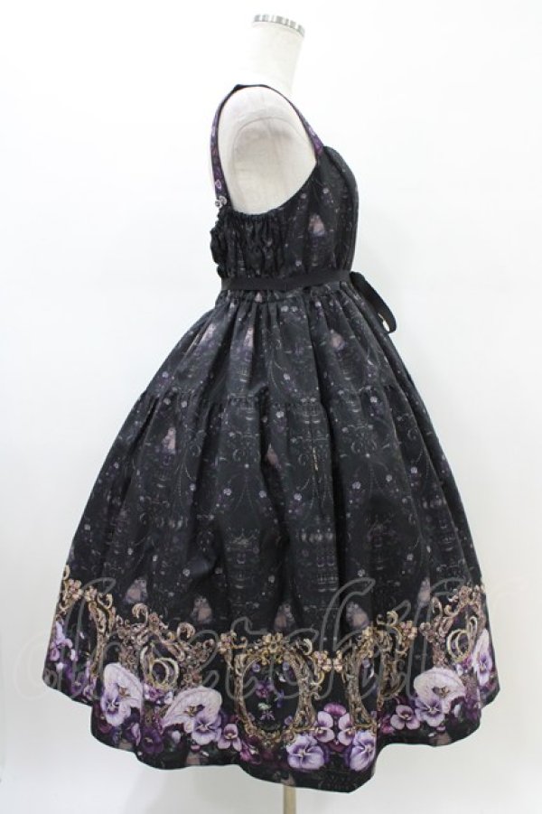 画像3: Enchantlic Enchantilly / すみれ姫の王冠 ティアードジャンパースカート Free ブラック H-26-02-19-1037-LO-OP-NS-ZH (3)