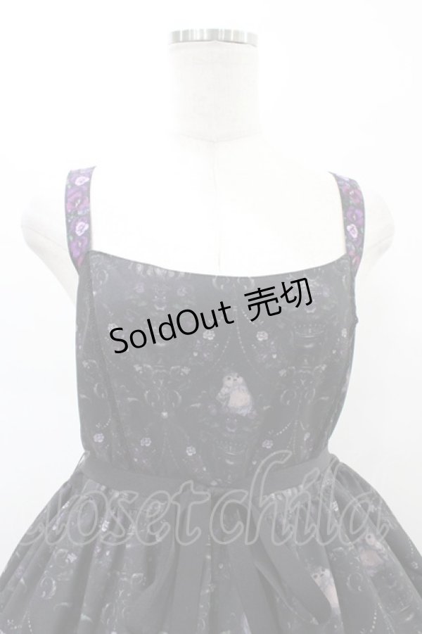 画像4: Enchantlic Enchantilly / すみれ姫の王冠 ティアードジャンパースカート Free ブラック H-26-02-19-1037-LO-OP-NS-ZH (4)