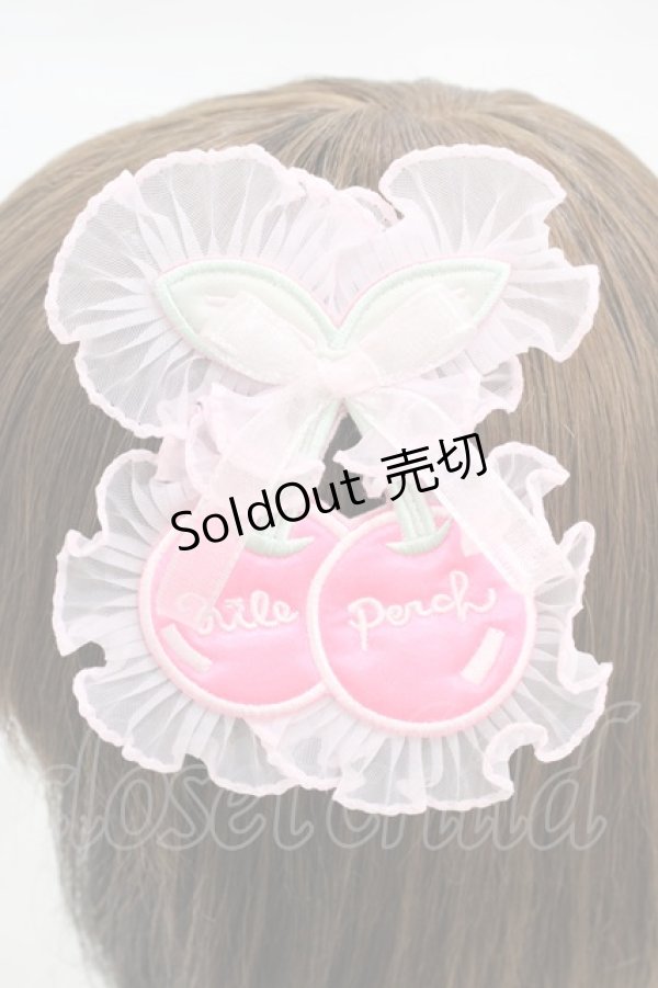 画像2: Nile Perch / ワッペン バレッタ&ブローチ<フルーツ>  ピンク H-26-02-19-1005-LO-AC-NS-ZH (2)