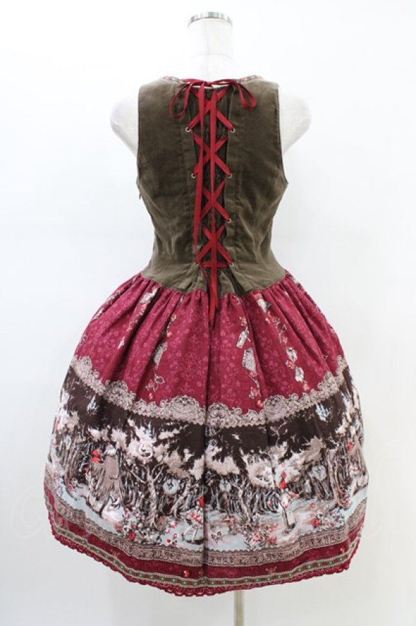 画像2: ALICE and the PIRATES / Le Petit Chaperon rouge〜黒い森の乙女〜柄ジャンパースカートI Free レッド H-26-02-19-1039-PA-OP-NS-ZH (2)