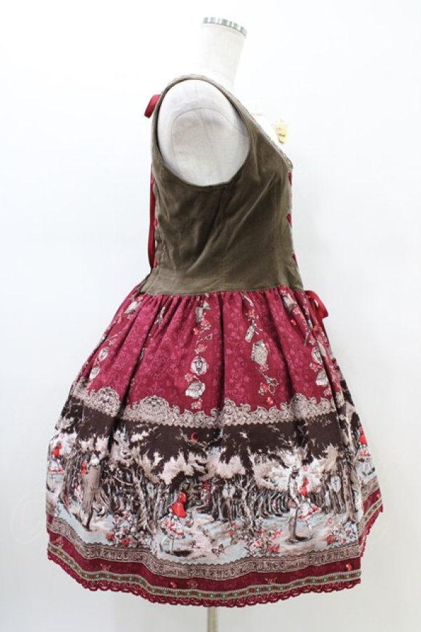画像3: ALICE and the PIRATES / Le Petit Chaperon rouge〜黒い森の乙女〜柄ジャンパースカートI Free レッド H-26-02-19-1039-PA-OP-NS-ZH (3)