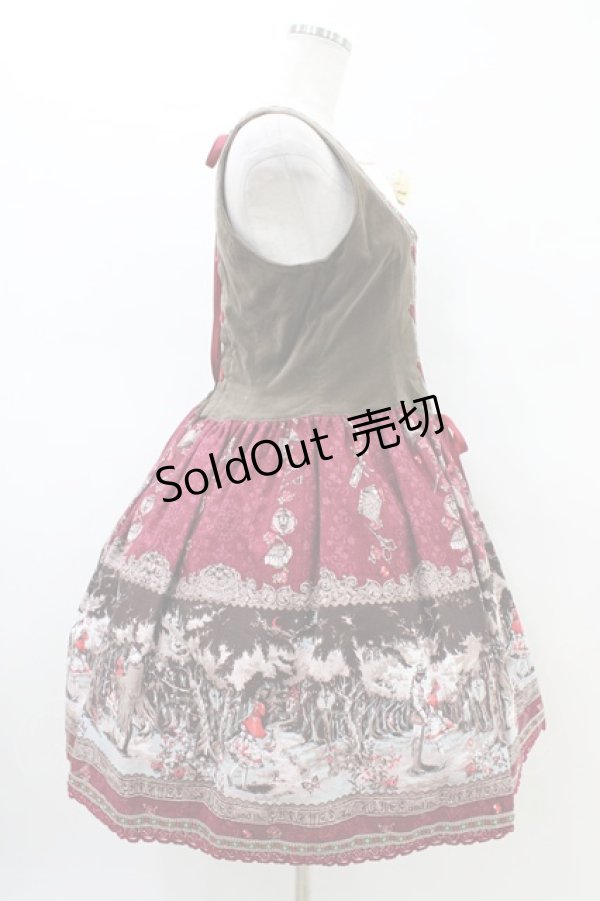 画像3: ALICE and the PIRATES / Le Petit Chaperon rouge〜黒い森の乙女〜柄ジャンパースカートI Free レッド H-26-02-19-1039-PA-OP-NS-ZH (3)