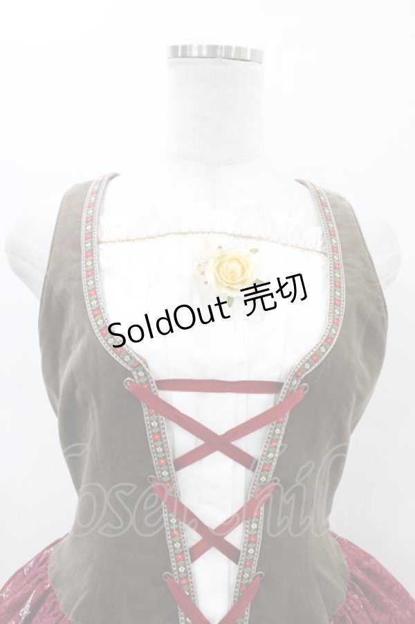 画像4: ALICE and the PIRATES / Le Petit Chaperon rouge〜黒い森の乙女〜柄ジャンパースカートI Free レッド H-26-02-19-1039-PA-OP-NS-ZH (4)