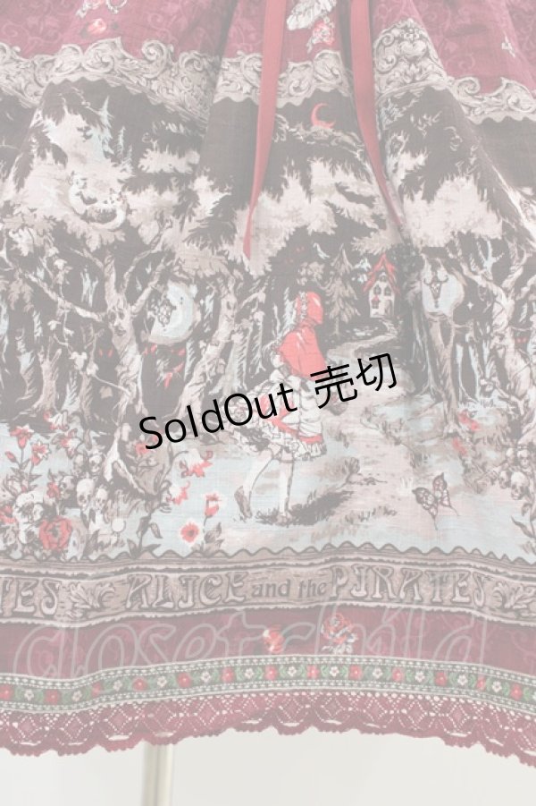 画像5: ALICE and the PIRATES / Le Petit Chaperon rouge〜黒い森の乙女〜柄ジャンパースカートI Free レッド H-26-02-19-1039-PA-OP-NS-ZH (5)