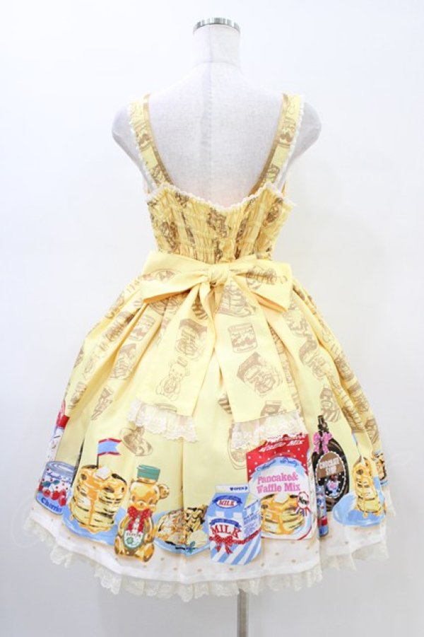 画像2: Angelic Pretty / Honey Cakeラウンドジャンパースカート Free イエロー H-26-02-19-1040-AP-OP-NS-ZH (2)