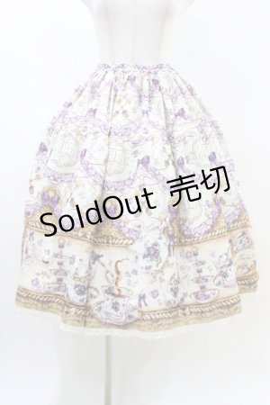 画像: Enchantlic Enchantilly / すみれのお茶会ティアードスカート Free 生成り H-26-02-19-1042-LO-SK-NS-ZH