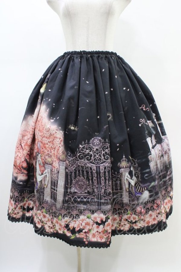 画像1: Enchantlic Enchantilly / 幻影桜城〜夢幻の一角獣〜スカート M ブラック H-26-02-19-1043-LO-SK-NS-ZH (1)