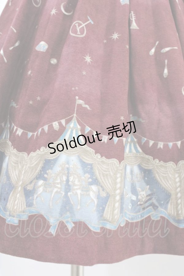 画像3: Secret Honey / サーカスプリントワンピース Free ワイン H-26-02-19-1046-CA-OP-NS-ZH (3)