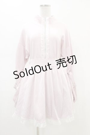 画像: Ank Rouge / Be mqin 袖ベルトジャージワンピース M ピンク H-26-02-19-1047-CA-OP-NS-ZH