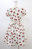 画像2: Ank Rouge / ランダムチェリーベリー衿付きワンピース M オフ H-26-02-19-1048-CA-OP-NS-ZH (2)