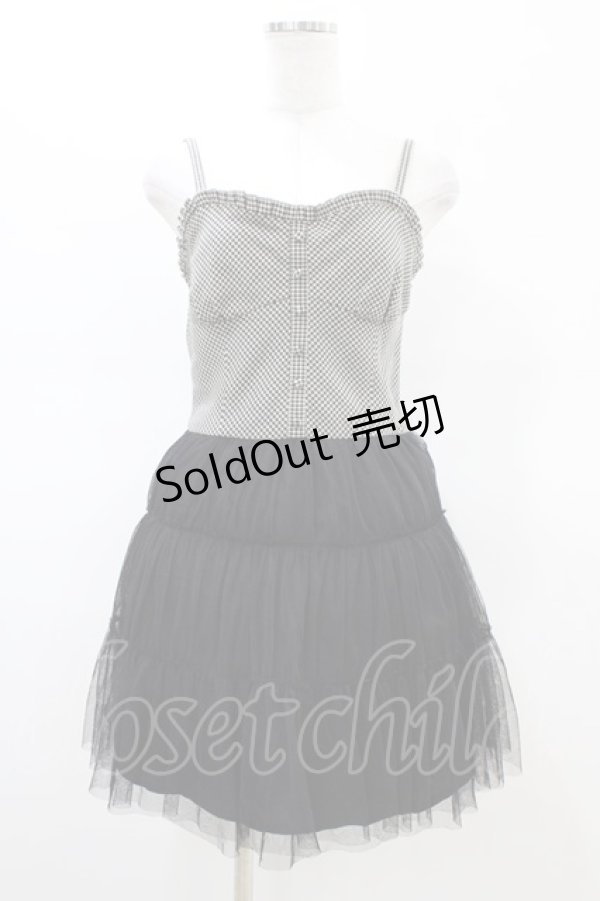 画像1: LODISPOTTO / チュール切替ワンピース M ブラック H-26-02-19-1051-LO-OP-NS-ZH (1)