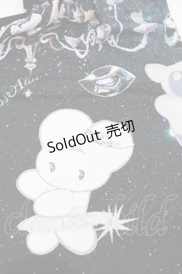 画像2: Royal Princess Alice / スペイシープリンセス beco+81コラボ レッグカバー 長さ47cm/ゴム部分30~54cm ブラック H-26-02-19-1007-LO-ZA-NS-ZH (2)