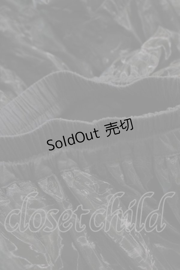 画像3: metamorphose / 【プラスサイズ】オーガンジーミディアムフリルパニエ プラスサイズ ブラック H-26-02-19-1054-ME-SK-NS-ZH (3)