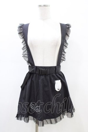 画像: Pal elfy / フリルメッシュエプロン Free ブラック H-26-02-19-1055-0-SK-NS-ZH