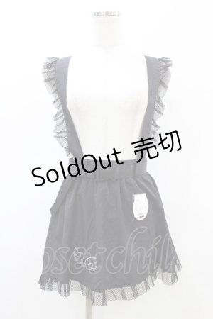 画像: Pal elfy / フリルメッシュエプロン Free ブラック H-26-02-19-1055-0-SK-NS-ZH