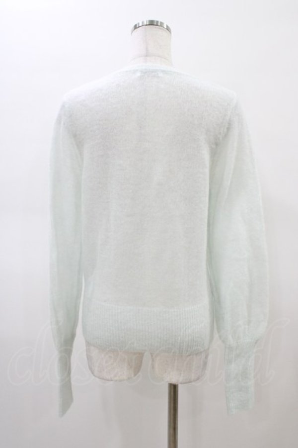 画像2: E hyphen world gallery / ポンポンニット Free ブルー H-26-02-19-1059-LO-TO-NS-ZH (2)