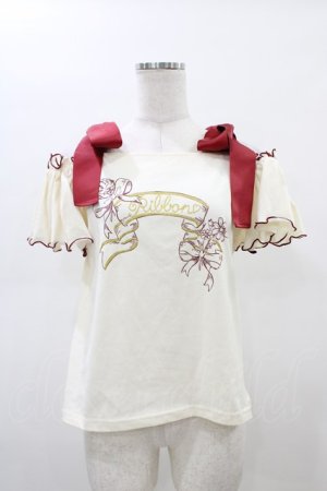 画像: LIZ LISA / 肩リボントップス Free アイボリー H-26-02-19-1060-LO-TO-NS-ZH