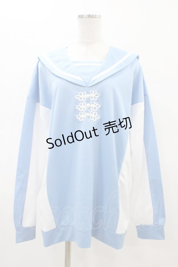 画像1: FLC / プルオーバー(ぬた。) L サックス H-26-02-19-1064-LO-TO-NS-ZH (1)