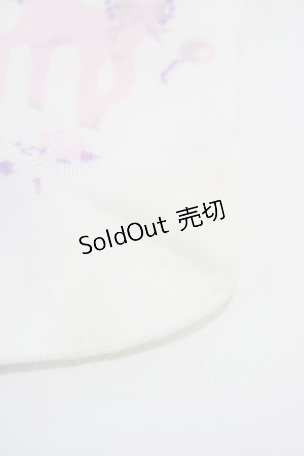 画像3: BABY,THE STARS SHINE BRIGHT / Unico in Bloomland柄オーバーニーソックス  オフ H-26-02-19-1017-BA-ZA-NS-ZH (3)