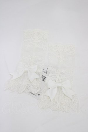 画像: Mary Magdalene / リボン付レースカフス・ロング  オフホワイト H-26-02-19-1023-CL-ZA-NS-ZH