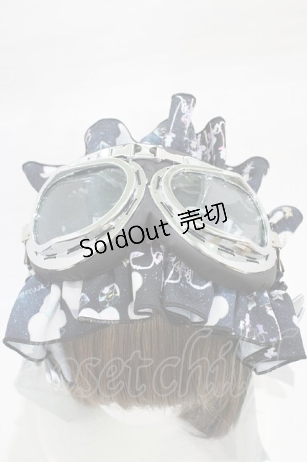 画像3: Royal Princess Alice / スペイシープリンセス beco+81コラボ ゴーグル付きヘッドドレス  ブラック H-26-02-19-1002-LO-AC-NS-ZH (3)