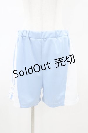 画像: FLC / ショートパンツ+レッグカバーセット(ぬた。) L サックス H-26-02-19-1027-LO-PA-NS-ZH