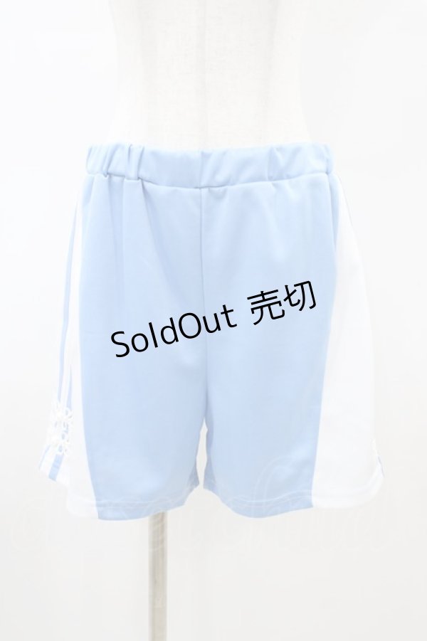 画像1: FLC / ショートパンツ+レッグカバーセット(ぬた。) L サックス H-26-02-19-1027-LO-PA-NS-ZH (1)