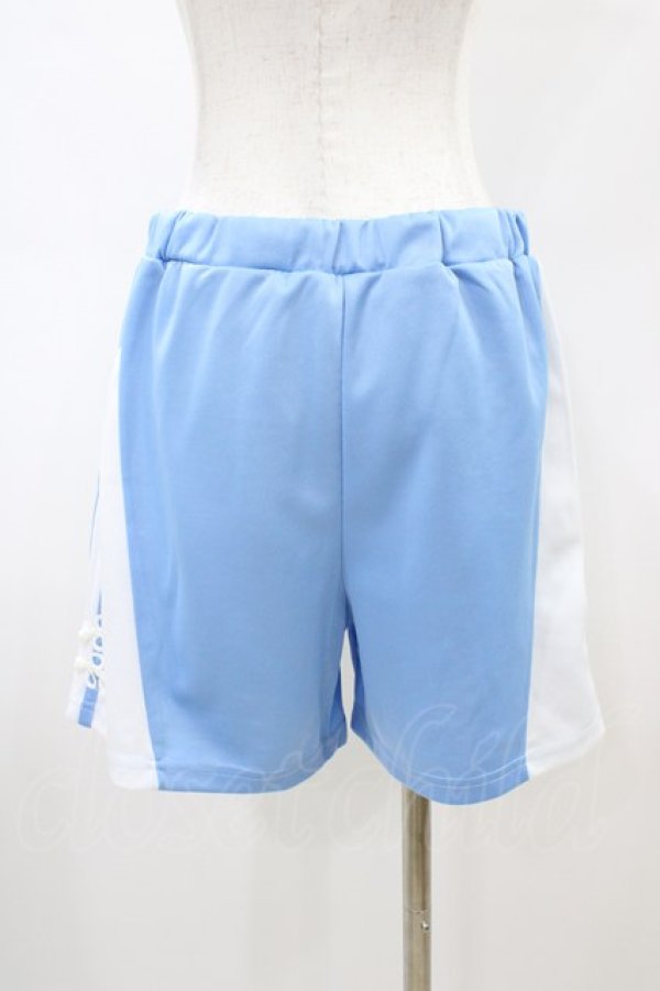 画像2: FLC / ショートパンツ+レッグカバーセット(ぬた。) L サックス H-26-02-19-1027-LO-PA-NS-ZH (2)