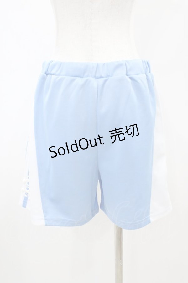 画像2: FLC / ショートパンツ+レッグカバーセット(ぬた。) L サックス H-26-02-19-1027-LO-PA-NS-ZH (2)