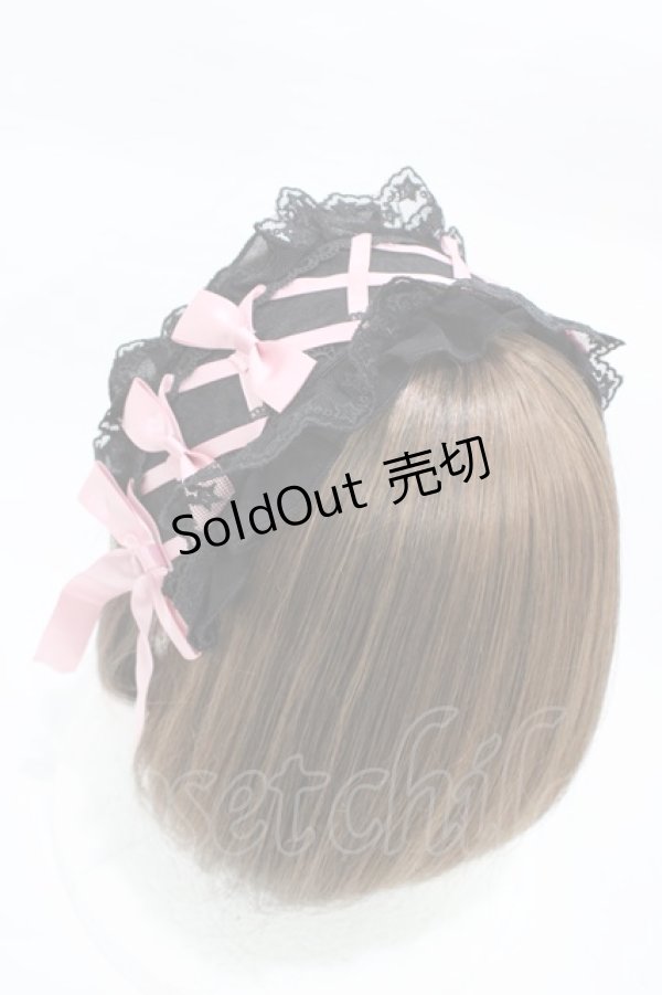 画像5: Eieyomi（海外ロリータブランド） / ジャガードワンピースセット M ブラック/ピンク H-26-02-19-1028-0-OP-NS-ZH (5)