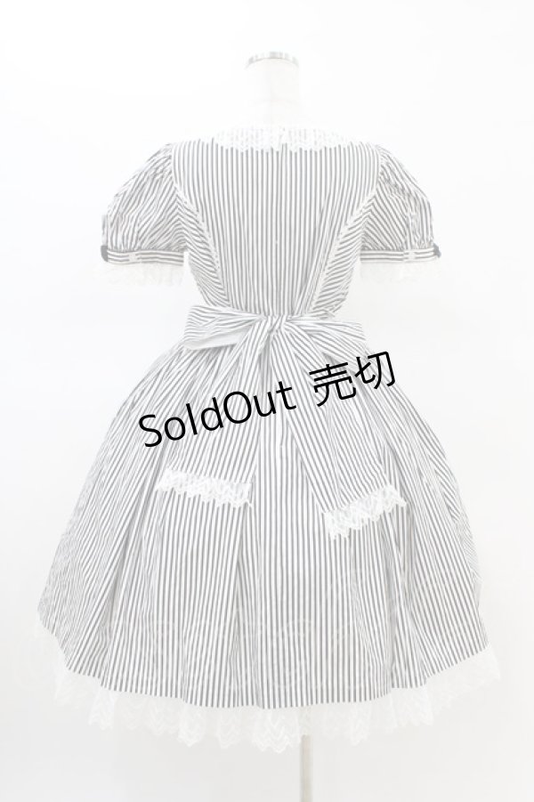 画像2: Angelic Pretty / Fancy Stripeワンピース Free ブラック H-26-02-19-1029-AP-OP-NS-ZH (2)