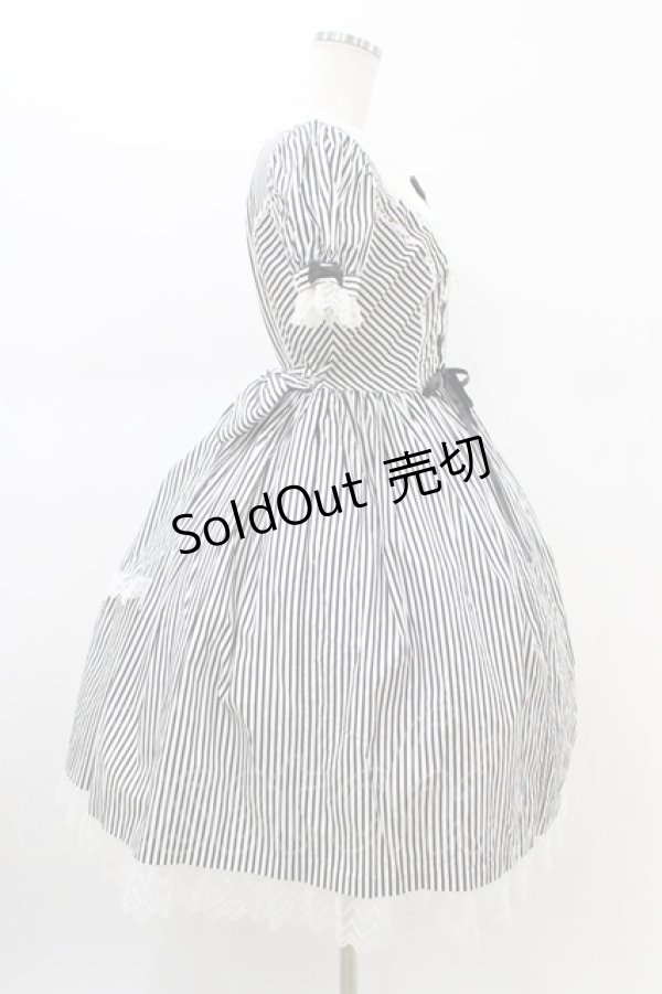 画像3: Angelic Pretty / Fancy Stripeワンピース Free ブラック H-26-02-19-1029-AP-OP-NS-ZH (3)