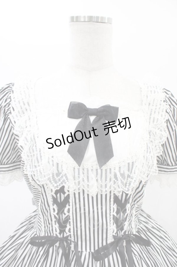 画像4: Angelic Pretty / Fancy Stripeワンピース Free ブラック H-26-02-19-1029-AP-OP-NS-ZH (4)