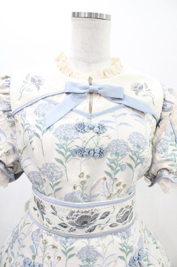 画像4: Hoshibako Works / 彩花磁 ショートワンピース L サックス H-26-02-19-1030-LO-OP-NS-ZH (4)