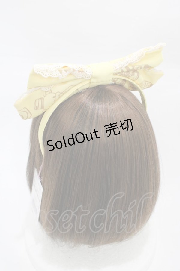 画像2: Angelic Pretty / Honey Cakeカチューシャ  イエロー H-26-02-19-1003-AP-AC-NS-ZH (2)