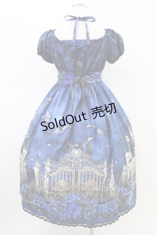 画像2: Enchantlic Enchantilly / 幻影薔薇城〜コウモリ公爵からの招待状〜ワンピース Free 青い夜 H-26-02-19-1033-LO-OP-NS-ZH (2)