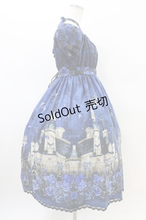 画像3: Enchantlic Enchantilly / 幻影薔薇城〜コウモリ公爵からの招待状〜ワンピース Free 青い夜 H-26-02-19-1033-LO-OP-NS-ZH (3)
