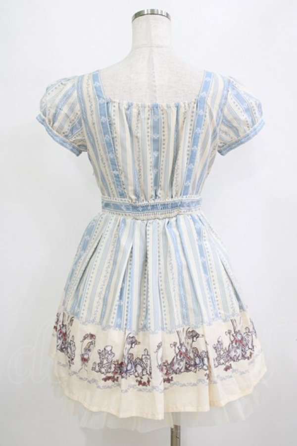 画像3: Secret Honey / パフスリーブワンピース(アリス) Free サックス H-26-02-20-024-CA-OP-NS-ZH (3)