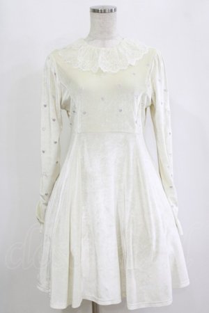 画像: mon lily / ベロアワンピース M オフ H-26-02-20-026-LO-OP-NS-ZH