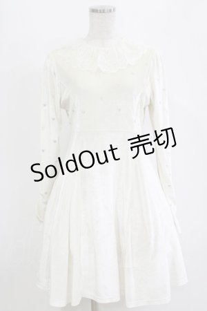 画像: mon lily / ベロアワンピース M オフ H-26-02-20-026-LO-OP-NS-ZH